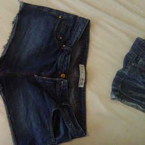 Denim shorts